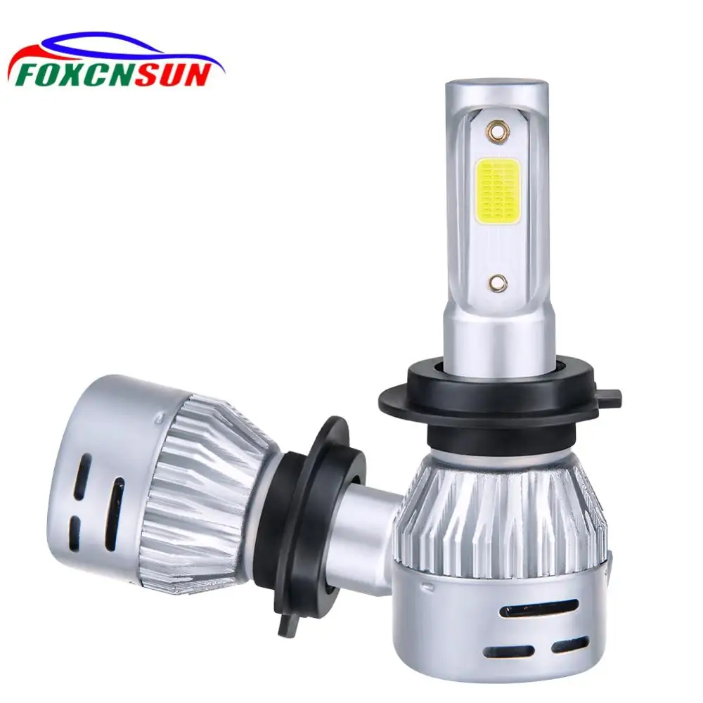 2Pcs 8000K Led Headlight for Auto Led Ice Bulb Car Led Light H4 H7 H9 9005
