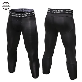 

Yuerlian Gym 3/4 New Compression Sports Tights Sweat Pants For Men Jogging Trousers Running Quick Dry Sporswear Fitness Leggings