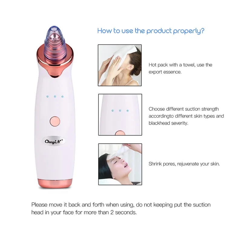Removedor de Cravo Ferramenta + Mini Microdermabrasion Rosto Pele Aspirador Poros Sucção Acne Espinha Remoção Nano Vapor Facial 41 10 Cheap Utensílios de cuidado facial