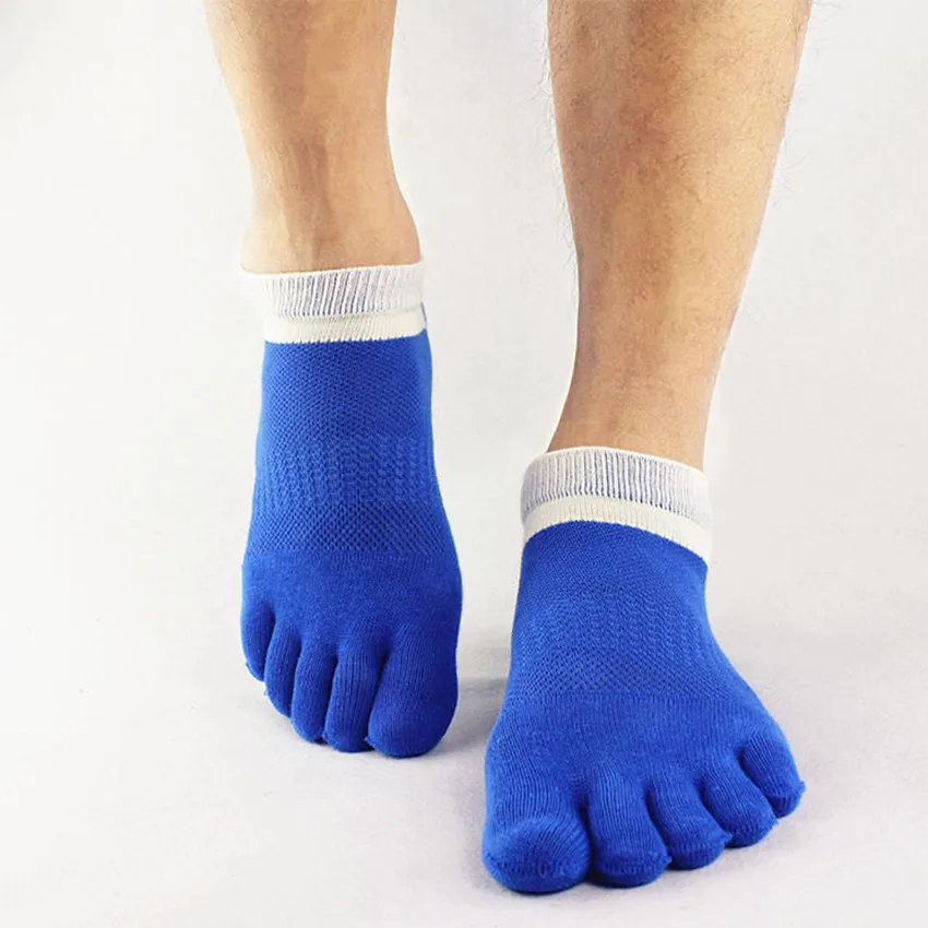 Mens Summer Style Toe Socks Casual Thin Cotton Men Toe Sock Mesh ...