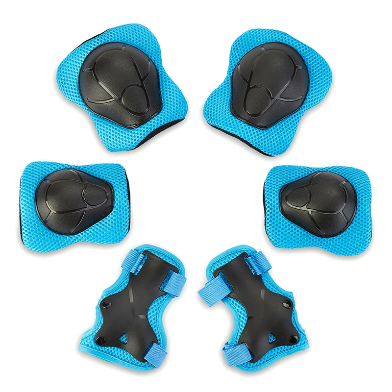 

Skybull 2019 Hot 6 Pieces Kids Outdoor Sports Protective Gear Knee Pads Elbow Pads Wrist Guards Roller Skating Safety Protection