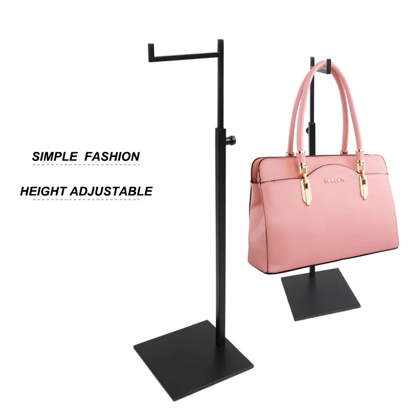 Stainless Steel Metal Hook Hanger Standing Props Rack Bag Handbag Wig