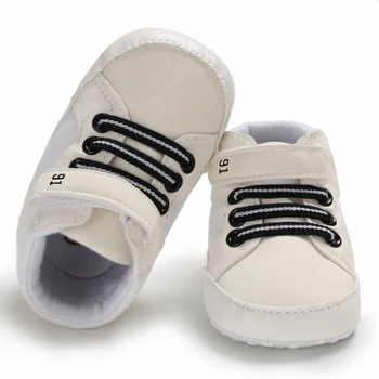 

Baby Classic Sports Sneakers Newborn Toddler Soft Soled Breathable First Walkers Boys Mixed Color Design Anti-Slip Shoes
