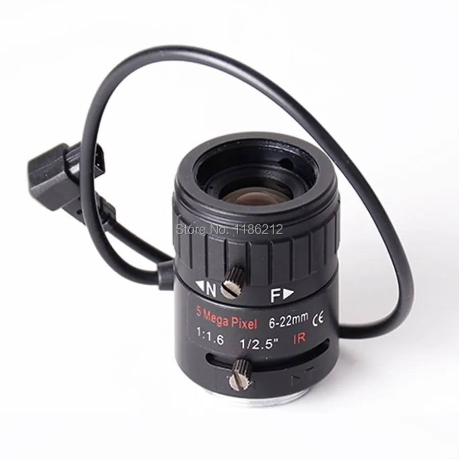 ZLKC 5,0 Мегапикселя HD CCTV объектив 6-22 мм, 1/2. " варифокальный Авто Ирис объектив, CS крепление металлический объектив для камер видеонаблюдения 5MP