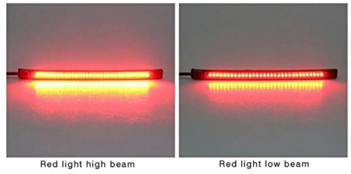 Мотоциклетный светильник, планка, 32 светодиодный, 8 дюймов, гибкий светодиодный, для мотоцикла, задний тормоз, стоп, сигнальный светильник, универсальный для Harley, для Davidson