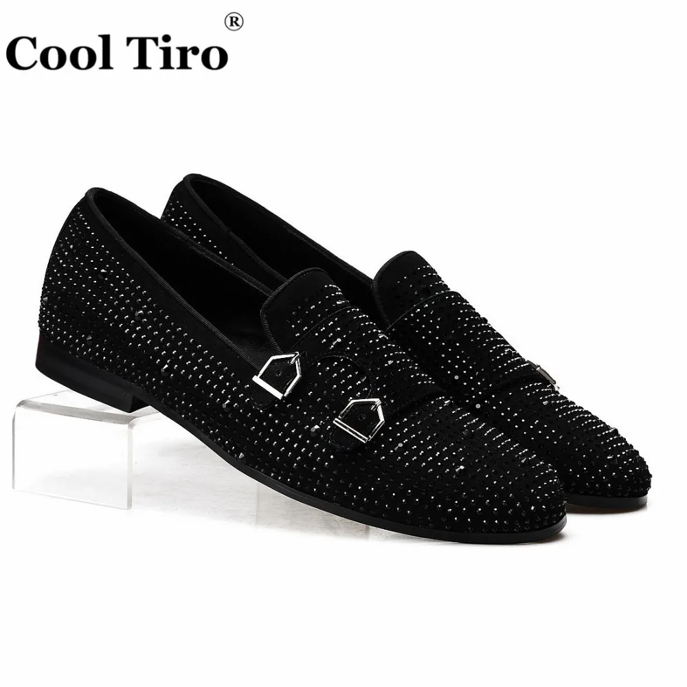 Rhinestone Double-Monk Men Loafers (1)