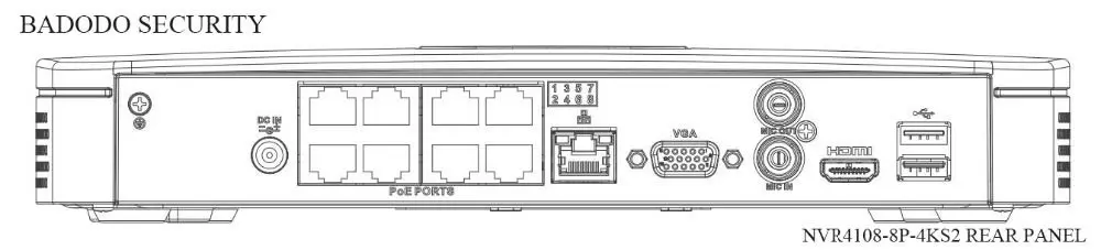 DAHUA оригинальный NVR4108-8P-4KS2 8CH Smart 1U 8PoE 4 K & H.265 Lite заменить NVR4104-P-4KS2 NVR4108-P-4KS2 с логотипом