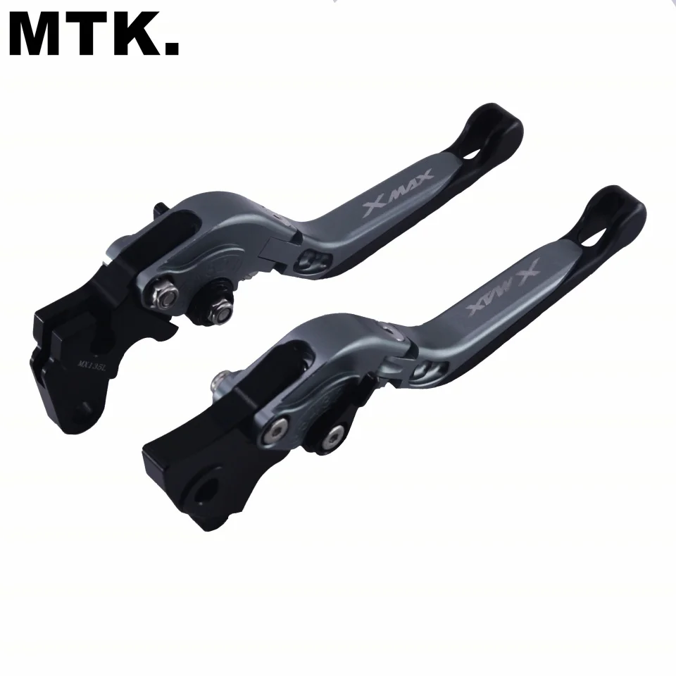 

MTKRACING Motorcycle Brake Clutch Levers Folding Extendable With LOGO XMAX For Yamaha X-MAX 300 XMAX300 2017-2018