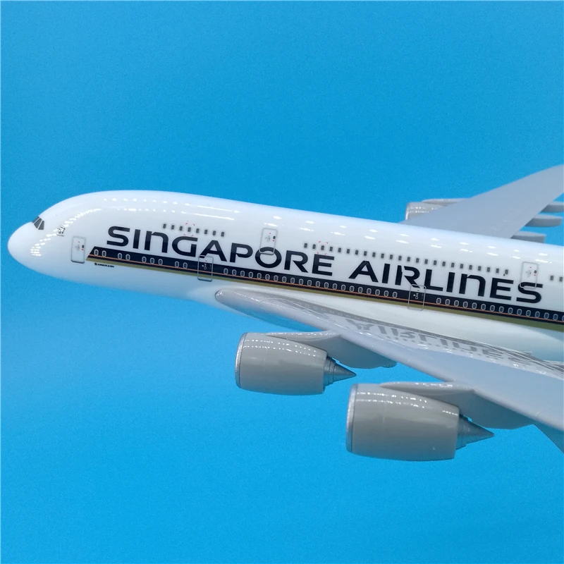 

1:200Scale 36CM Airbus A380 Singapore Airplanes Aircraft Plane Model with Base Resin Collection Display Decoration Kids Toy Gift