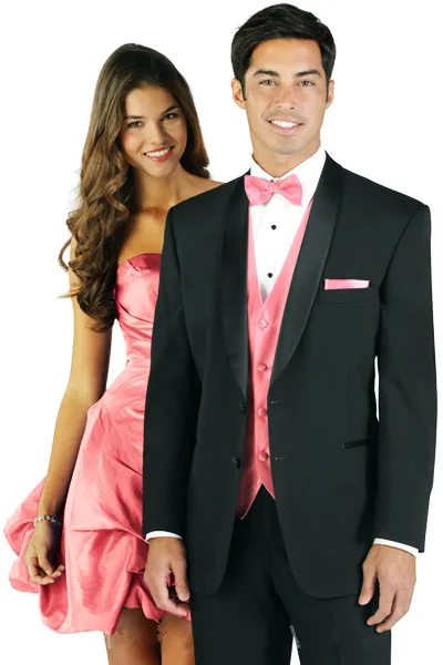 pink and black suit design