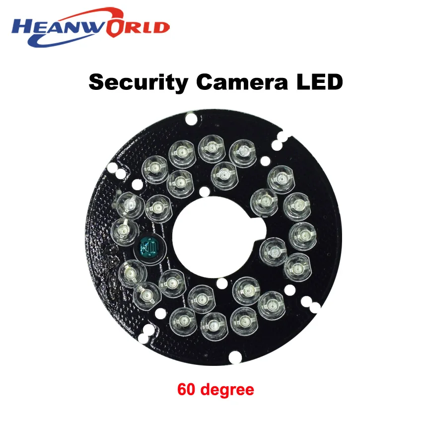 

Heanworld 24 IR Leds Infrared IR Board for Security camera CCTV dome Camera 60 Degrees camera LED board