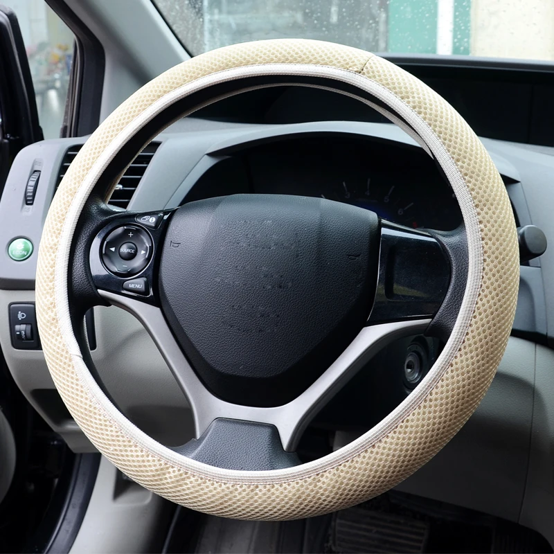 DIY Car Steering Wheel Cover Fit For Most Cars Breathability Sandwich
