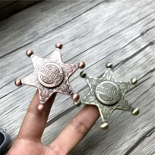 50 шт./лот Нептун волчок шериф Fidget Hand Spinner Finger Spinner игрушка Fingertip Gyro EDC уменьшить стресс игрушка подарок