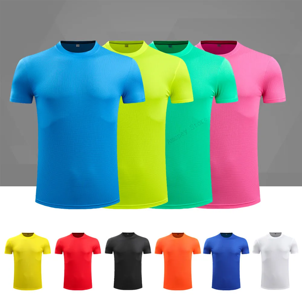 

Adsmoney Custom Short Sleeve Running Shirts Men Women Sports Gym Crossfit Fitness Soccer Jersey T Shirt Jogging Sweat Shirt