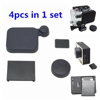 

Camera Lens Cap Set for Go Pro Waterproof Housing Case Cover + Battery Cover + Back Cover For Gopro Hero 3 Accessories Kits