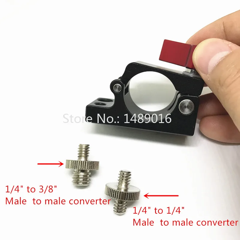 For Dji Ronin M Monitor Bracket 25mm Clamp Adapter + Mini Ballhead with 14 Screw Mount + 14 to 14 or 14 to 38 Male Screw (5)