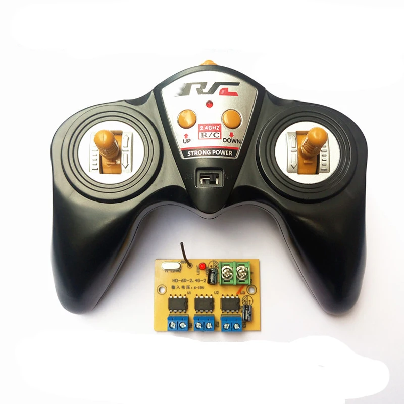 

6CH 2.4G Radio Remote Control Parts 6-15V 12V 50M Distance Large Power Transmitter Receiver Kit for DIY RC Boat Accessories