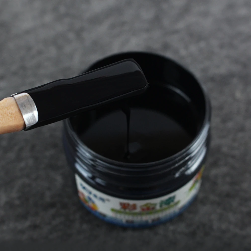 

100g Black Paint, water-based paint varnish, furniture, iron doors, wooden doors, handicrafts, wall, paintingFree Brush&Golves