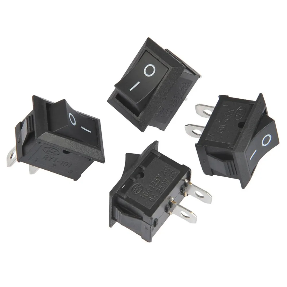 10 шт. ВКЛ ВЫКЛ KCD1 15*21 мм 2pin Тип Корабля переключатель 6A 250 В 10A 125 в 15X21 клавишный 101