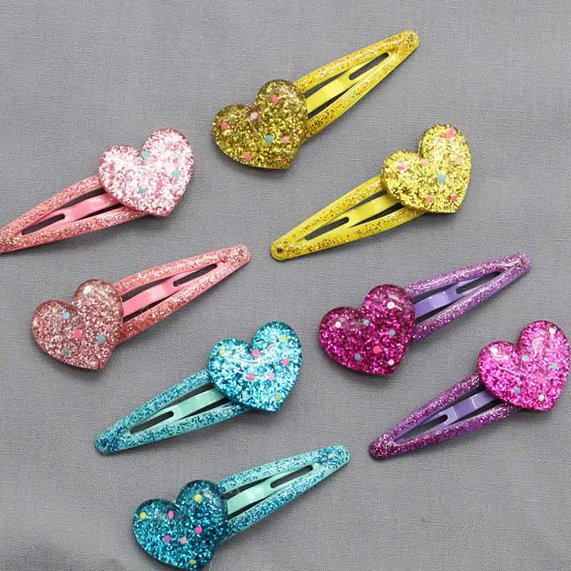 

8PCS/ Set Children Snap Hair Clips baby Barrettes Girls hair Accessories Cute Hairpins Colorful Headbands for Kids Hairgrips