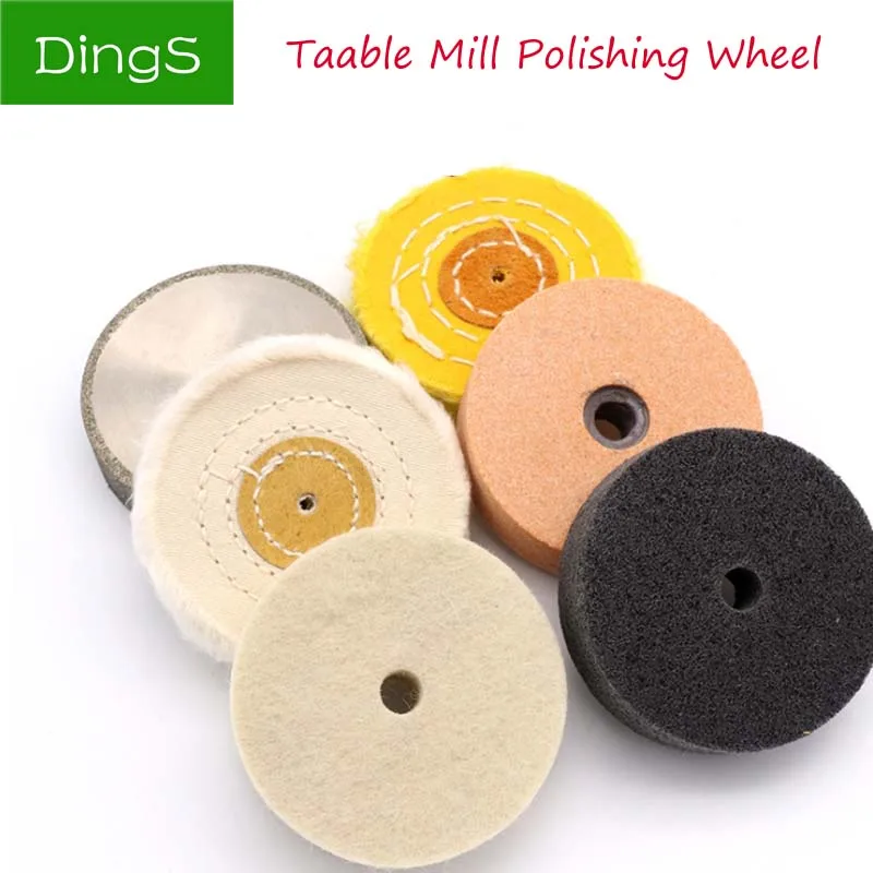 1Pcs 75Mm Nylon/Fiber/Wol Polijstschijf Buffing Buffer Pad Slijpen Stone Disc Jade Gepolijst Schurende gereedschap Voor Metaalbewerking