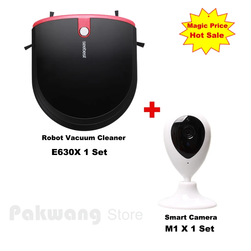 Wifi App Smart Camera E figura di U sottile E630 aspirapolvere per la casa Pianificato ASPIRADOR Auto ricarica Schedule aspirapolvere