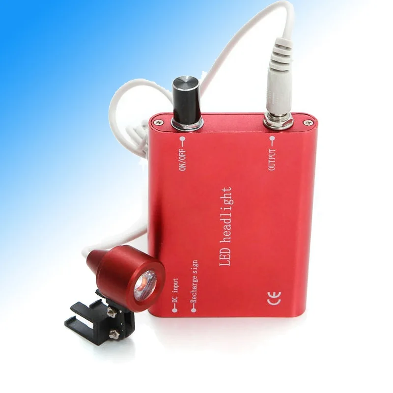 

For Dentist Portable Red LED Head Light Lamp for Dental Surgical Medical Binocular Loupe CE Approved