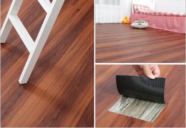 Beibehang Free Glue Pvc Self Adhesive Flooring Wood Grain Plastic