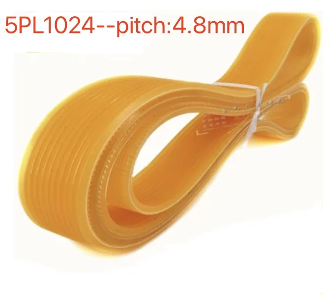 5PL1024 шаг: 4,8 мм PU ребристый ремень мульти-паз трансмиссионный ремень