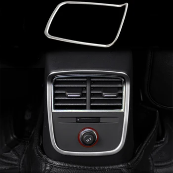 

Stainless Steel Rear Armrest Air Outlet Vent Frame Cover Trim For Audi A3 15-17