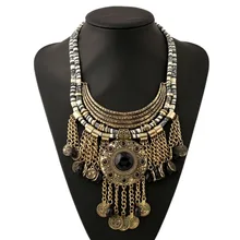Модное винтажное длинное женское богемное ожерелье в виде цветка из веревки, ожерелье макси с кисточками для женщин, ювелирное изделие