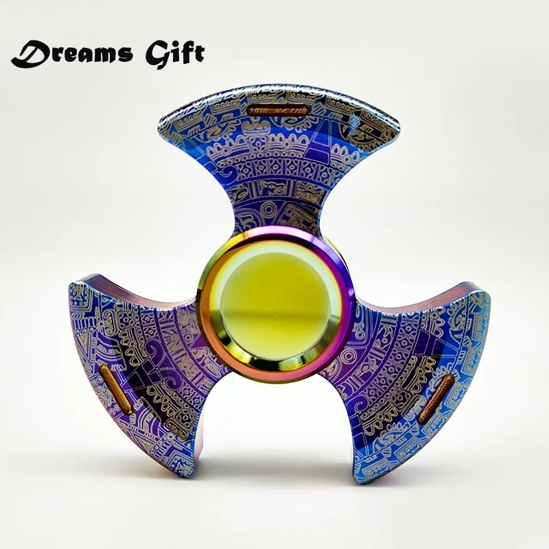 

Fidget Spinner Antistress Hand Spinner Metal EDC spinner Maya Mirror Torqbar Pure Steel Rotation Time 5 Minute Handspinner Toy