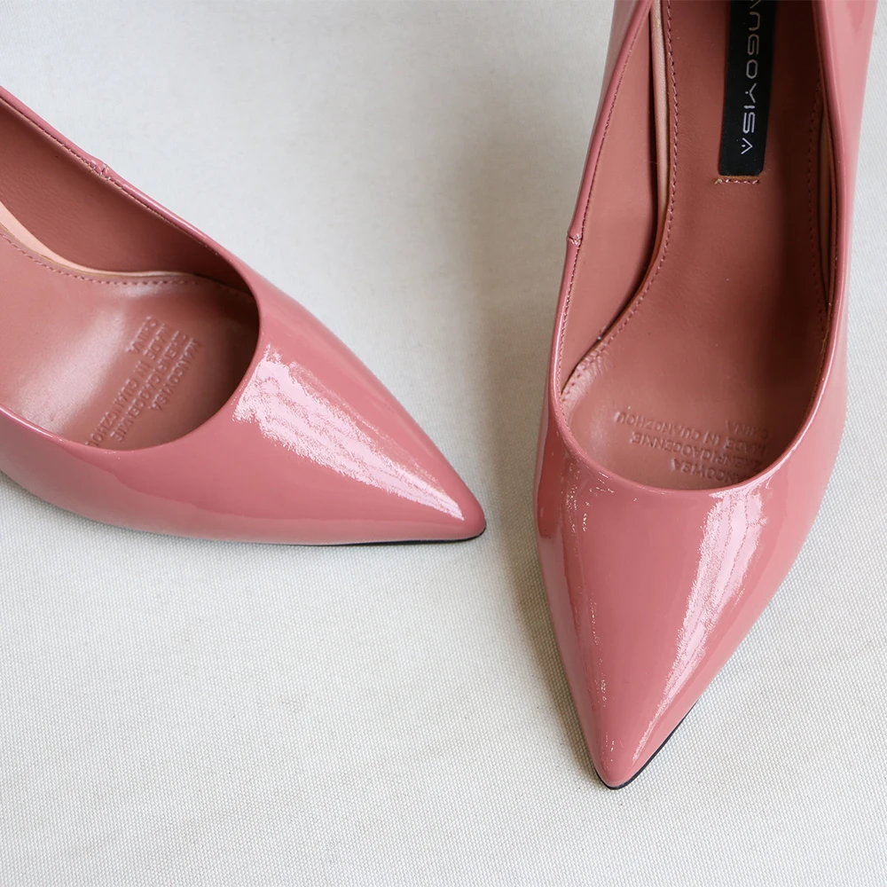 Pointed High Heels/Women's Pumps Are Designed For Elegant Fashion Women For Party And Made Of Genuine Leather 2019 MANGOYISA