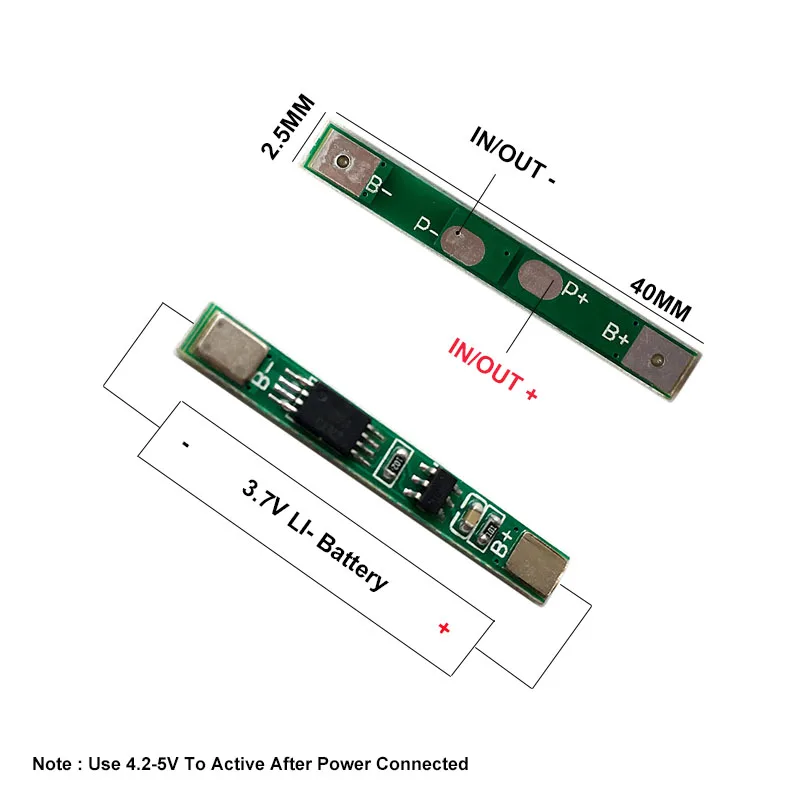 2PCS 3.7V 3A li-ion PCM BMS 18650 Battery Protection Board PCB for 18650 lithium ion li Battery MOS 8505A DW01