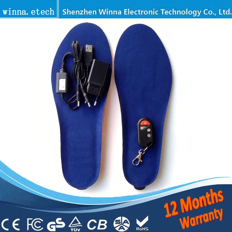 

NEW heated Insoles battery for men shoes height increase and 3 Modes Temperature Controller Thermostat Hot Insoles 2000mah