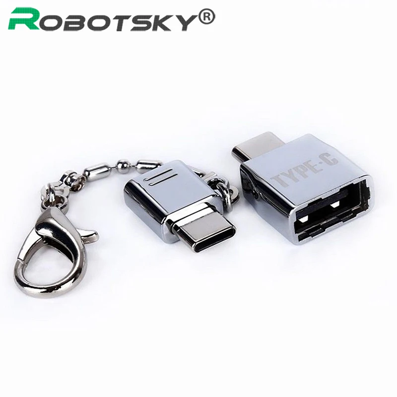 Металлический комплект адаптеров для ключей с разъемом Type C Mini Micro USB на и OTG