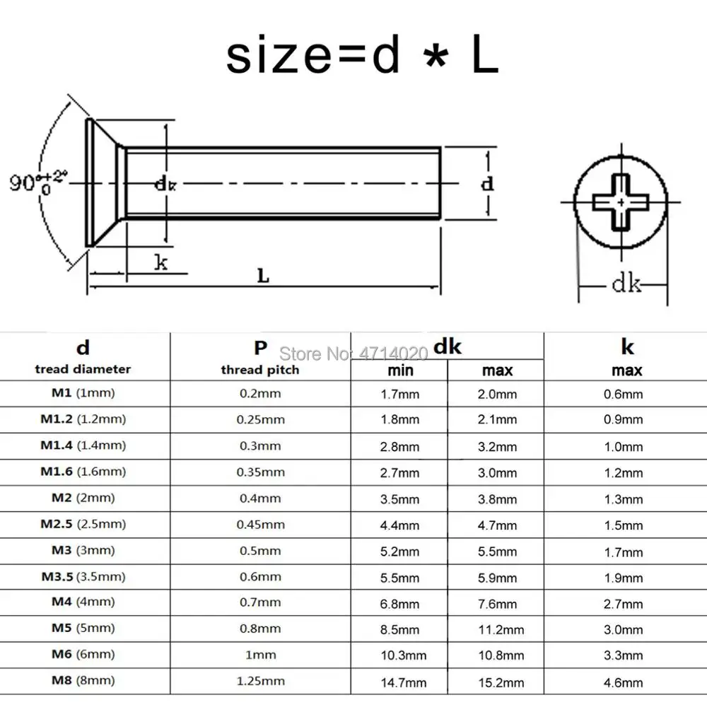 10/50 M2 M2.5 M3 M3.5 M4 M5 M6 M8 A2-70 304 из нержавеющей стали GB819 крест Филлипс плоской потайной головкой болт с головкой Длина 3-100 мм