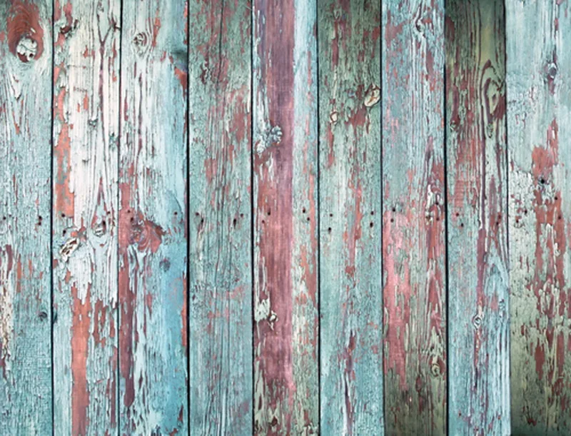 Vintage Wood Photography Backdrop Newborns retro blue wood floordrop digital printed vinyl studio photo background D-7573