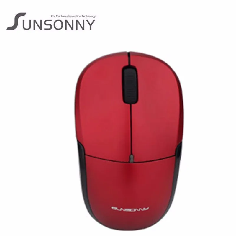 Новый Sunsonny s-r1 imp Беспроводной USB 2.4 ГГц Мышь 1600 Точек на дюйм настольных игр компьютера Office для дома ноутбука интеллектуальные Мощность