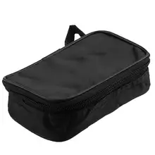Canvas Soft Case Waterproof Shockproof Multimeter Black Bag Durable Storage Bag Toolkit Pouch Tool 20*12*4cm Hand Tools Bag