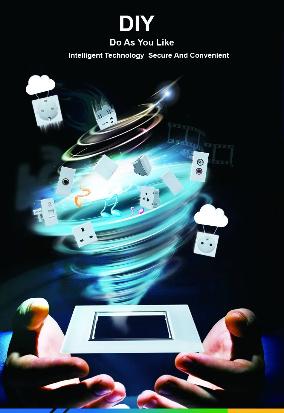 Painel de Parede Interruptor de Luz de