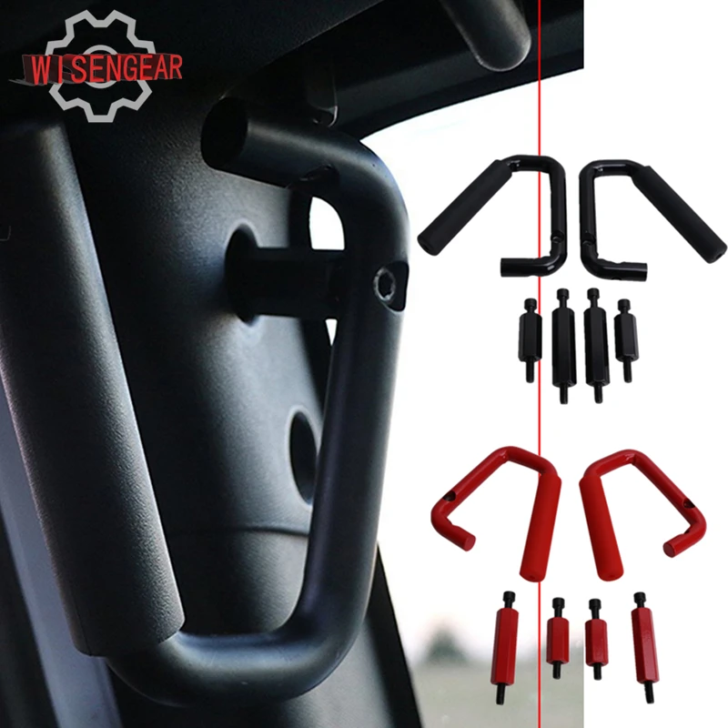 1Pair Front Grab Handle Anti Roll Bar Armrest Handle For Jeep Wrangler JK 2/4 Door 2007-2017 For Jeep Interior Parts #CE017 1Pair Front Grab Handle Anti Roll Bar Armrest Handle For Jeep Wrangler JK 2/4 Door 2007-2017 For Jeep Interior Parts #CE017