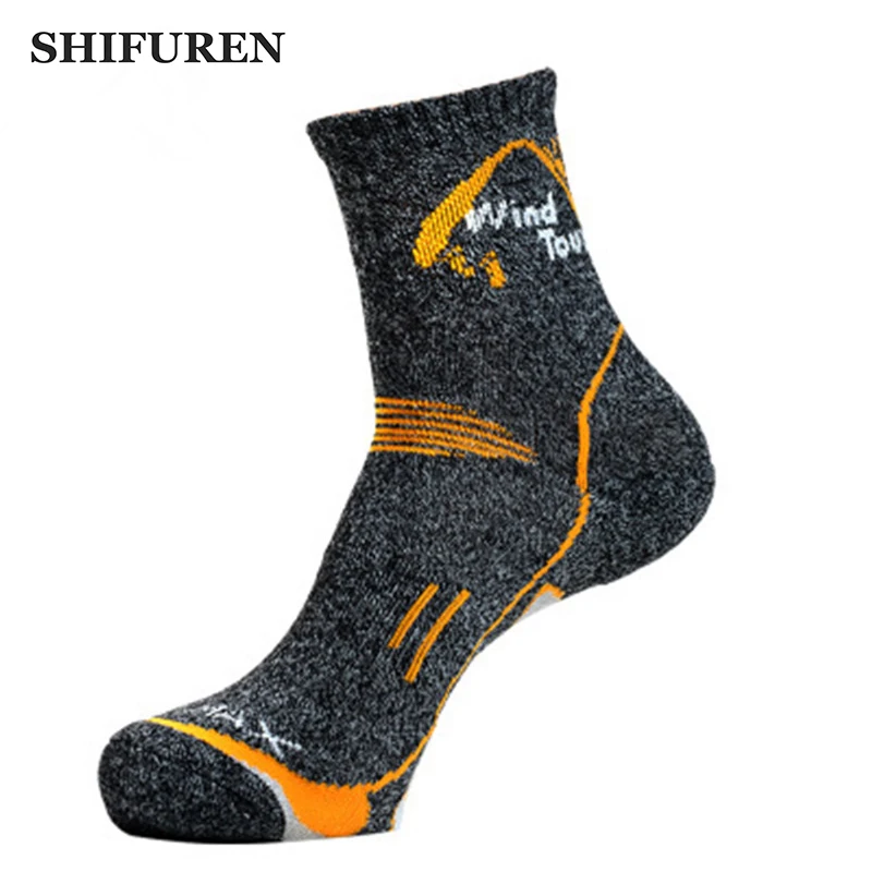 

3Pairs Men's Coolmax Socks Men Outdoor Sock Hiking Quick-Drying sport socks Winter Thick Thermal for men women running trekking