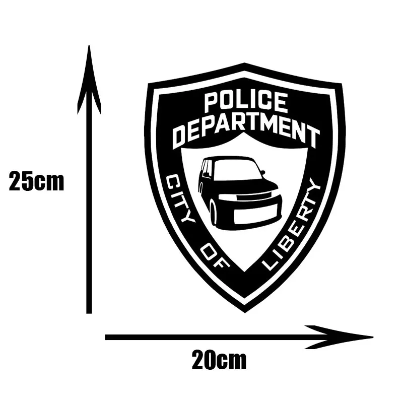 Креативная полицейская Виниловая наклейка для автомобиля декоративная обертка и Декор автомобиля для укладки Авто продукты мотоцикл наклейка s deparisliberty