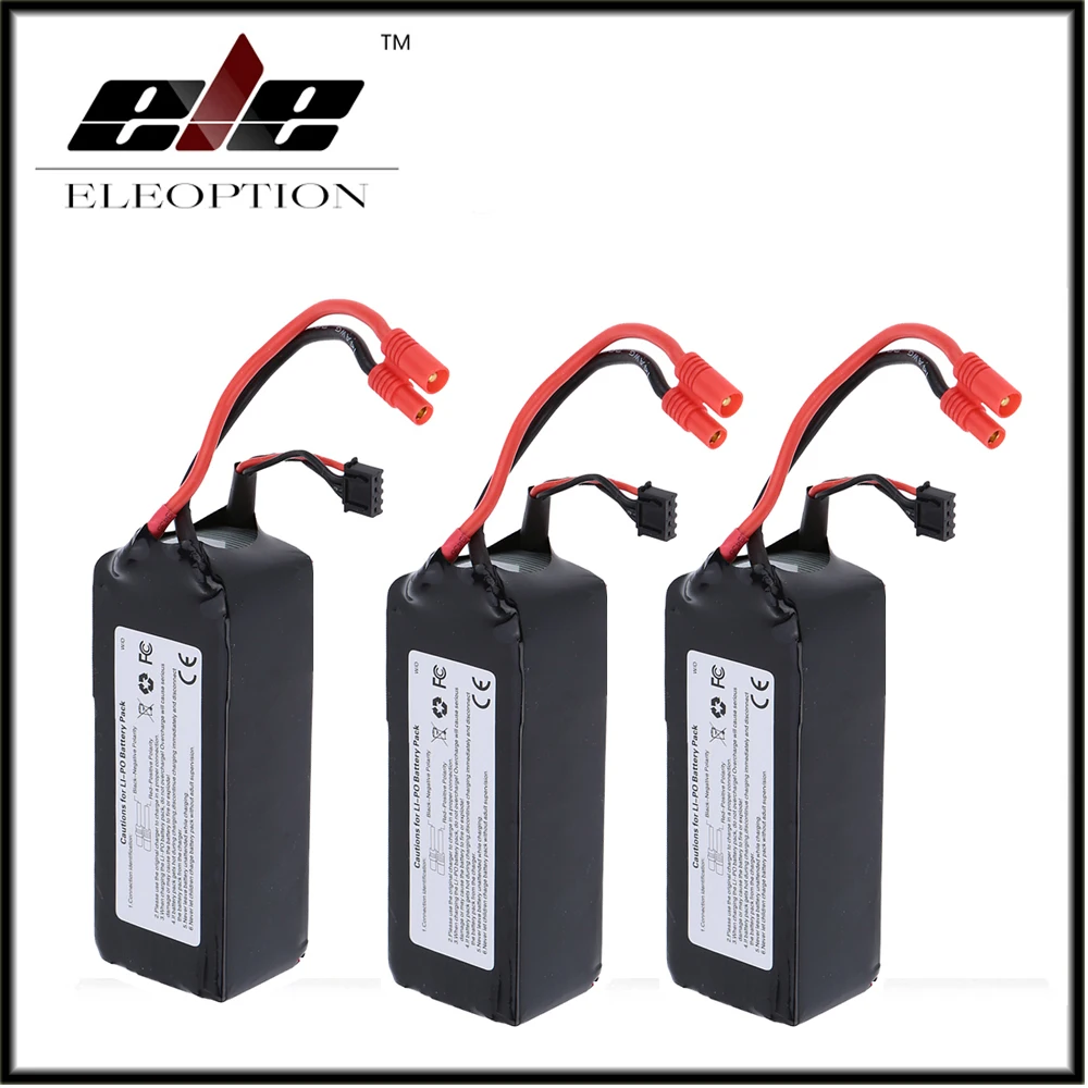 3 шт., ELEOPTION RC 11,1 V 5200 мА/ч, 10C LiPo Батарея 3 S с 3,5 мм Банановая Пуля разъем для Walkera QR X350 PRO