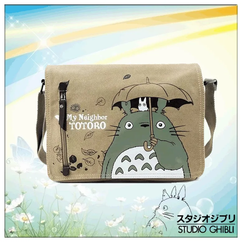 Bolsos De Hombro De Lona My Neighbor Totoro De Alta Calidad Color Negro