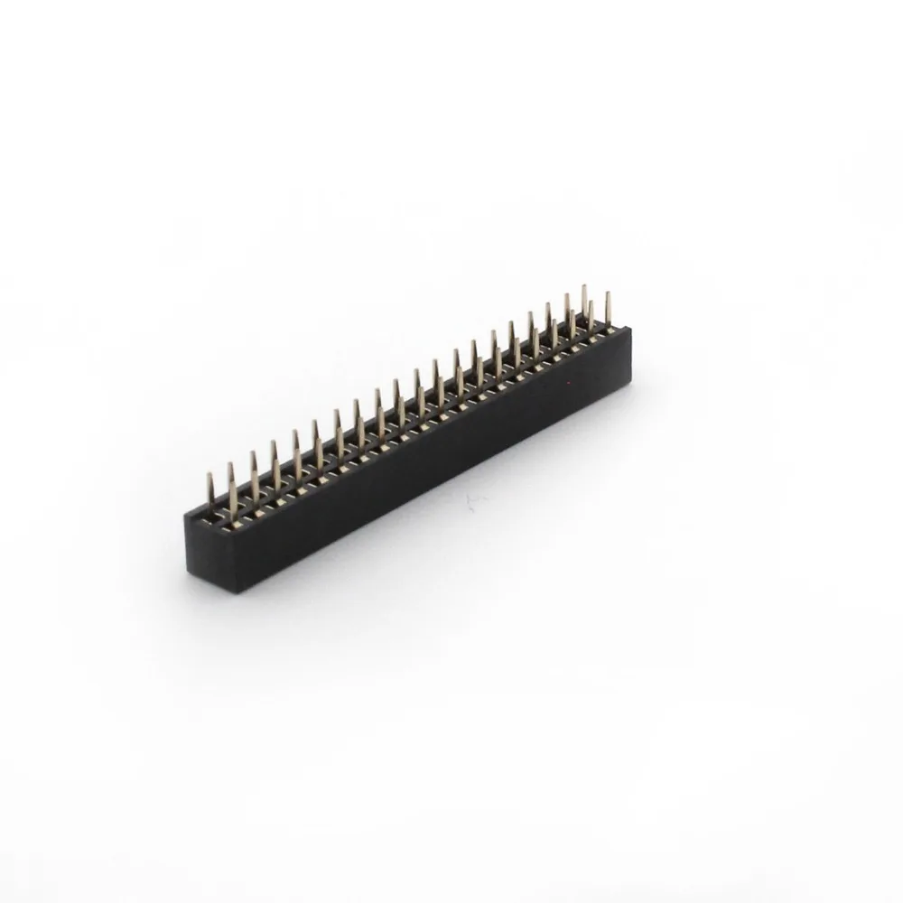 10 шт./лот 2x20 Pin 40P 2 мм двурядный женский прямой заголовок высокого