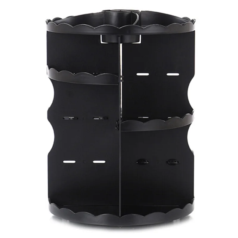  Cosmetics Rack Bathroom Organizer Rack 360 Rotating Adjustable Makeup Organizer Shelf Storage Box f
