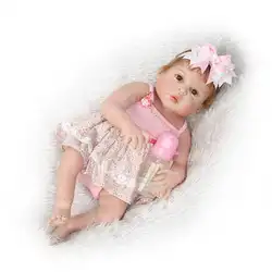 Новый 52 см полный Средства ухода за кожей силикона Reborn Baby Doll реалистичные виниловые новорожденных Девочка Обувь для девочек Brinquedos купаться