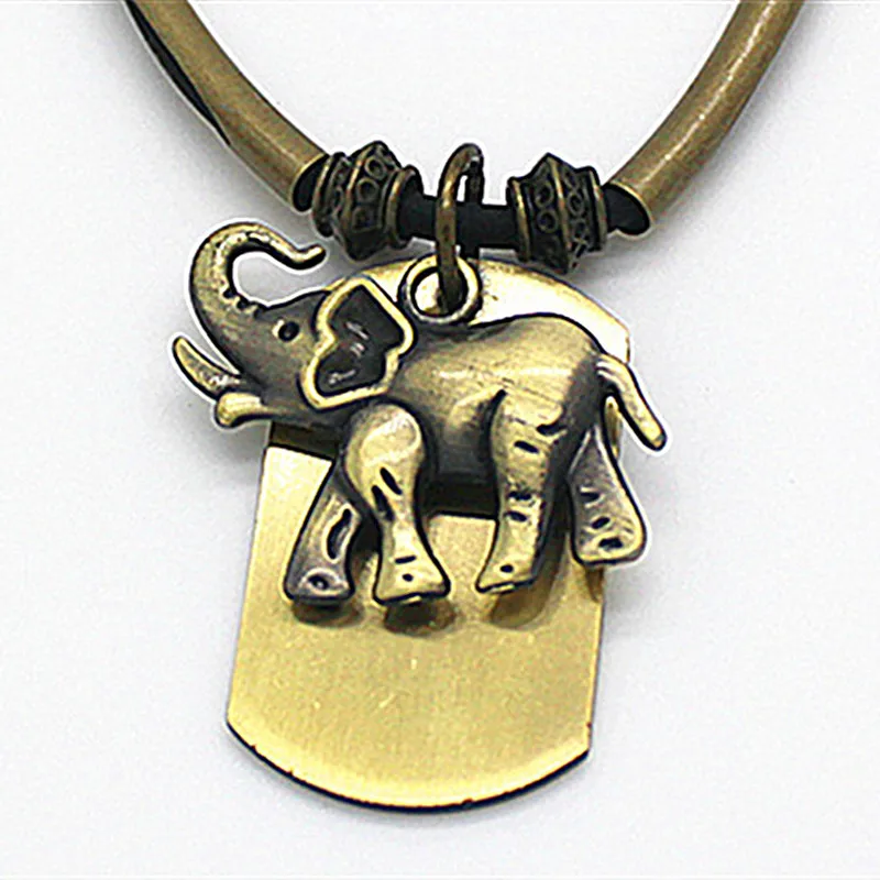 XiongHang модное ожерелье с подвесками и зубами тигра ручной работы, кожаное ожерелье s для мужчин, подвеска в винтажном стиле, подвески - Окраска металла: as picture